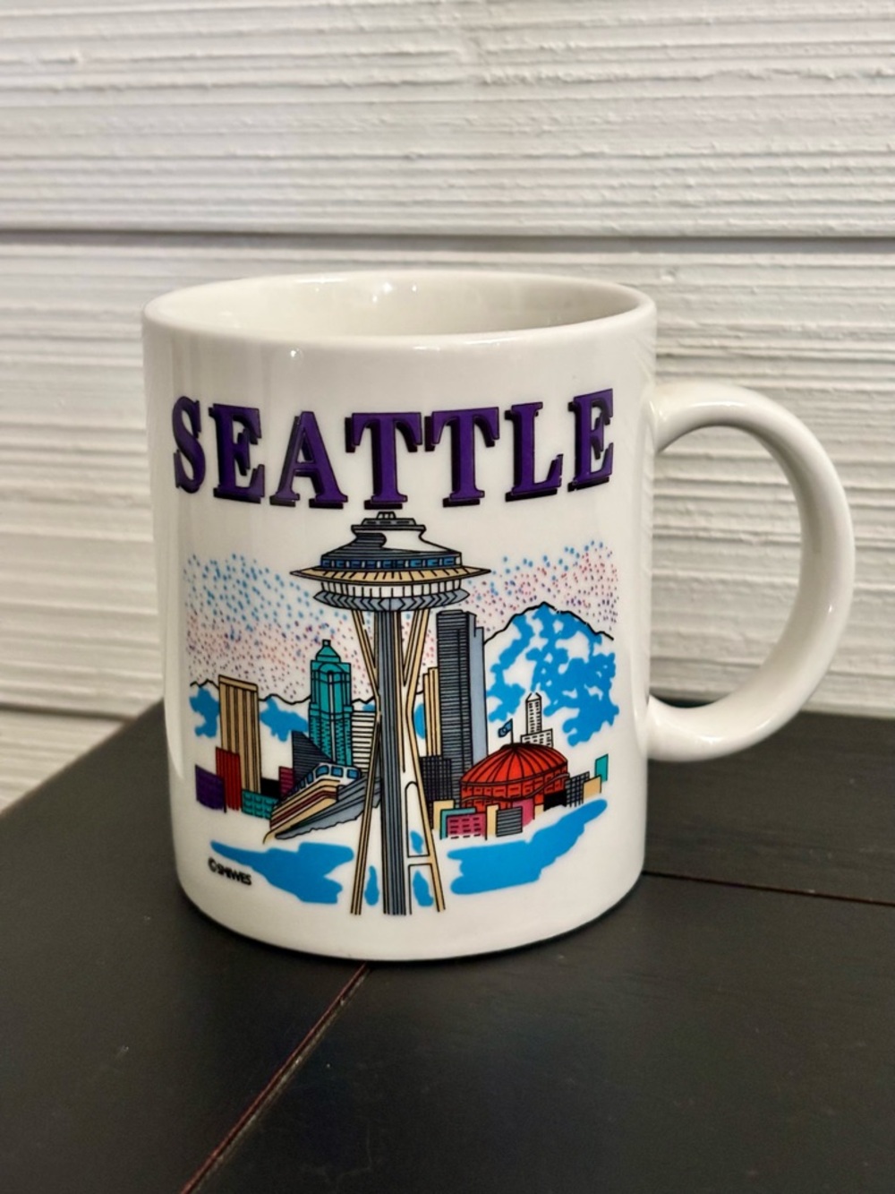 Seattle Washington Space Needle City Skyline Scene Souvenir Coffee Mug Cup